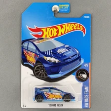 2017 Hot Wheels ’12 Ford Fiesta Blue HW Race Team 4/5 Rally El Segundo