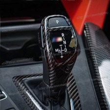 Carbon Fiber Gear Shift Knob Cover Trims For BMW 1-Series M135i M140i 2012-2019