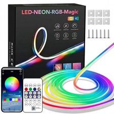 LED Neon Lights Strip RGB Flexible Rope Light Waterproof with APP Control
