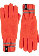 WORXX Heat Holders Mens Orange Thermal Gloves W) HeatWeaver Insulation Liner M/L