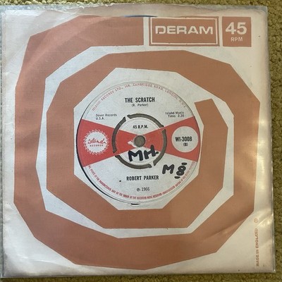 Robert Parker Happy Feet The Scratch Vinyl 7'' Single 1966 UK Island Records VG