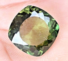 19.90 Ct Moldavite Naturelle Vert Pâte En Coussin Certifiée AGL Gemme Taillée