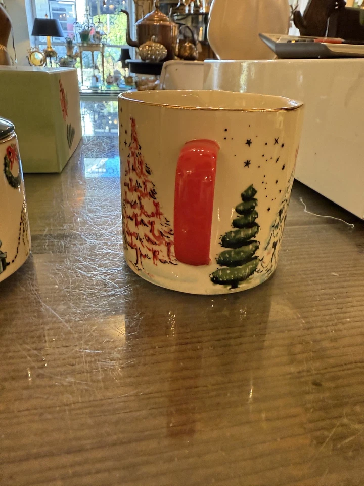 Anthropologie Christmas ‘Tis The Season Sugar Pot and Creamer by Susannah Garrod - Image 4 of 4