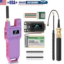 LoRa V4 ESP32 OLED Deve-Board V4+GPS Module +Antenna+Case+Battery for Meshtastic