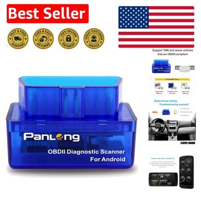 Panlong Bluetooth OBDII Diagnostic Tool - Read/Erase Codes, Android Compatible