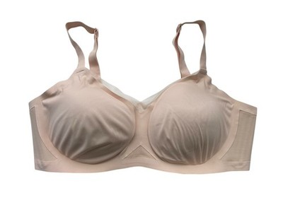 Honeylove Crossover Bra + Extender Size 1X Nude Wireless Molded Cups Support Fit