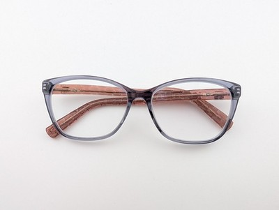 Escada Eyeglasses, Frames Only, Italy, VES A28 04AL, 54-15-140, Clear Gray/Pink