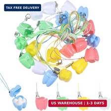 20 Pcs Tooth Necklace Boxes for Lost Teeth Organizer, Cute Plastic Tooth Holder