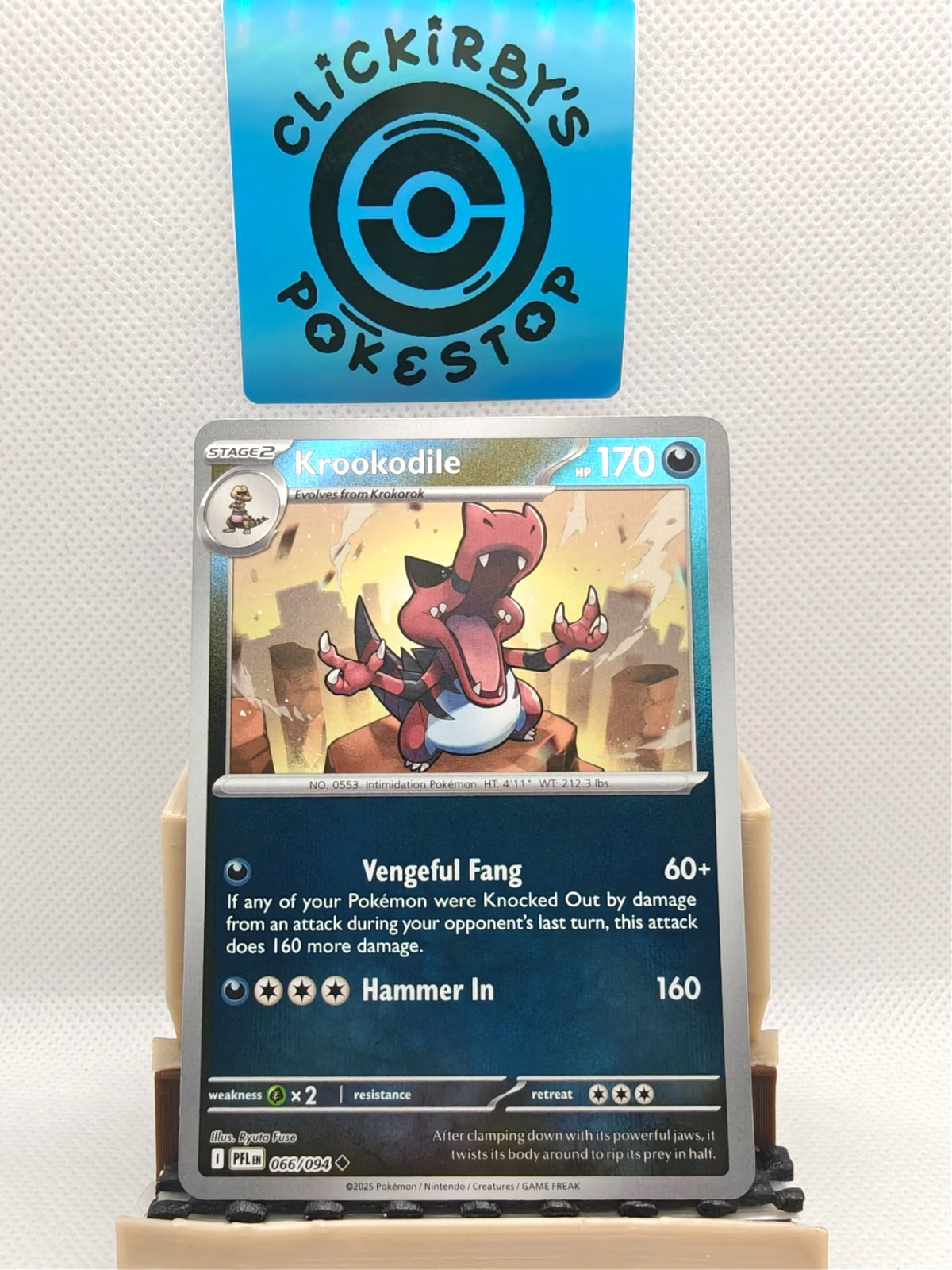 Krookodile [PFL 066/094] (Rev. Holo) EN -ME02: Phantasmal Flames- Near Mint