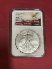 2024 SILVER EAGLE 1 OZ NGC MS69 STAR PRIVY FIRST RELEASE
