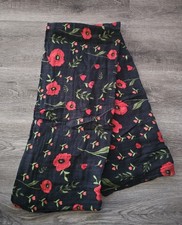 Little Unicorn Organic Cotton Muslin Swaddling Baby Blanket Dark Poppy Floral