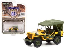 Greenlight 61010D 1943 Willys MB Jeep Follow Me U.S. Army "Battalion 64" 1 1/64
