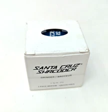 Santa Cruz Shredder 3 piece Medium 2 1/8” Blue NEW Grinder Herb Aluminum