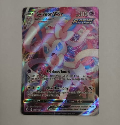 Sylveon VMAX 075/203 - Evolving Skies - Full Art - Damaged Crease - Pokemon