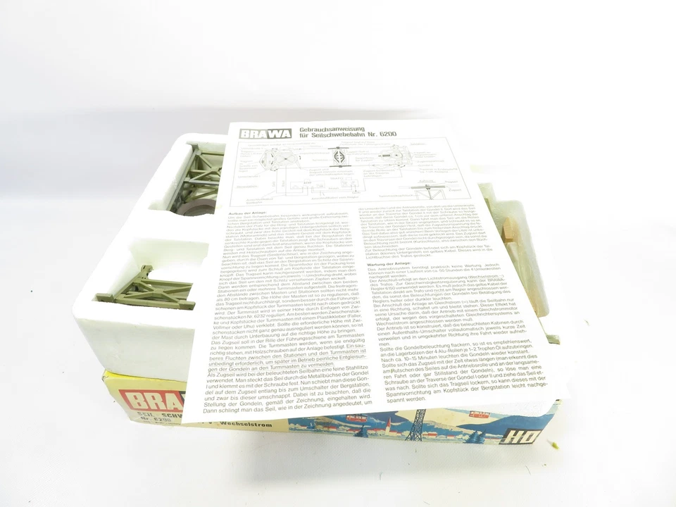 Brawa H0 6200 Seil- Schwebebahn -Wechselstrom  in OVP  #P - Bild 3 von 4