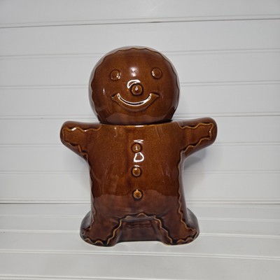 Hartstone USA Pottery Vintage Ginger Bread Man Cookie Jar Limited Edition 12''