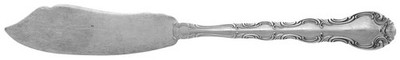 Alvin French Scroll  Flat Handle Master Butter Knife 9760