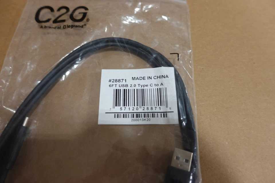 6ft USB 2.0 Type C to A #28871 | New - Image 3 of 4