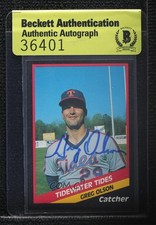 BAS 1988 CMC AAA Greg Olson #364 Beckett Auth Sticker Auto 3c7