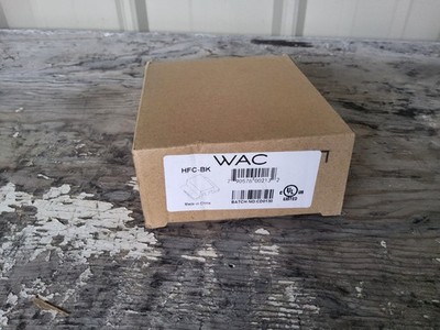 WAC Lighting HFC-BK H Track Floating Canopy Connector BLACK