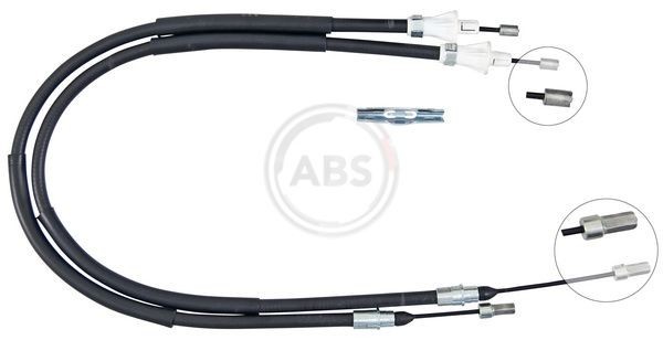 Rear Handbrake Cable A.B.S. K13196 for Renault Scenic 2003-2008