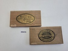 2x puszki na cygara Gran Fabrica de Tabacos puras Gloria Hollandia drewno #260475