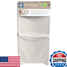 Sealy Baby Cotton Comfort Waterproof 3-Sided Contoured Diaper Changing Pad for D