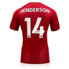 Von Jordan Henderson signiertes Liverpool-Trikot 2019–20