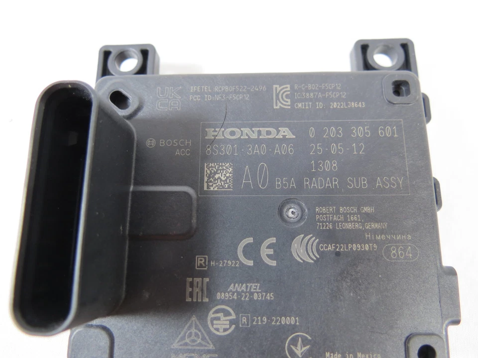 2023-2025 Honda CRV Adaptive Cruise Control Sensor Radar Module 8S301-3A0-A06 - Image 2 of 4