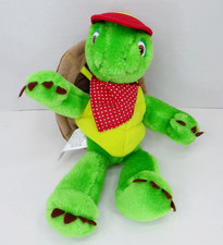 Vintage Franklin The Turtle Plush 10" Plastic Eyes Removable Shell Polka Dot