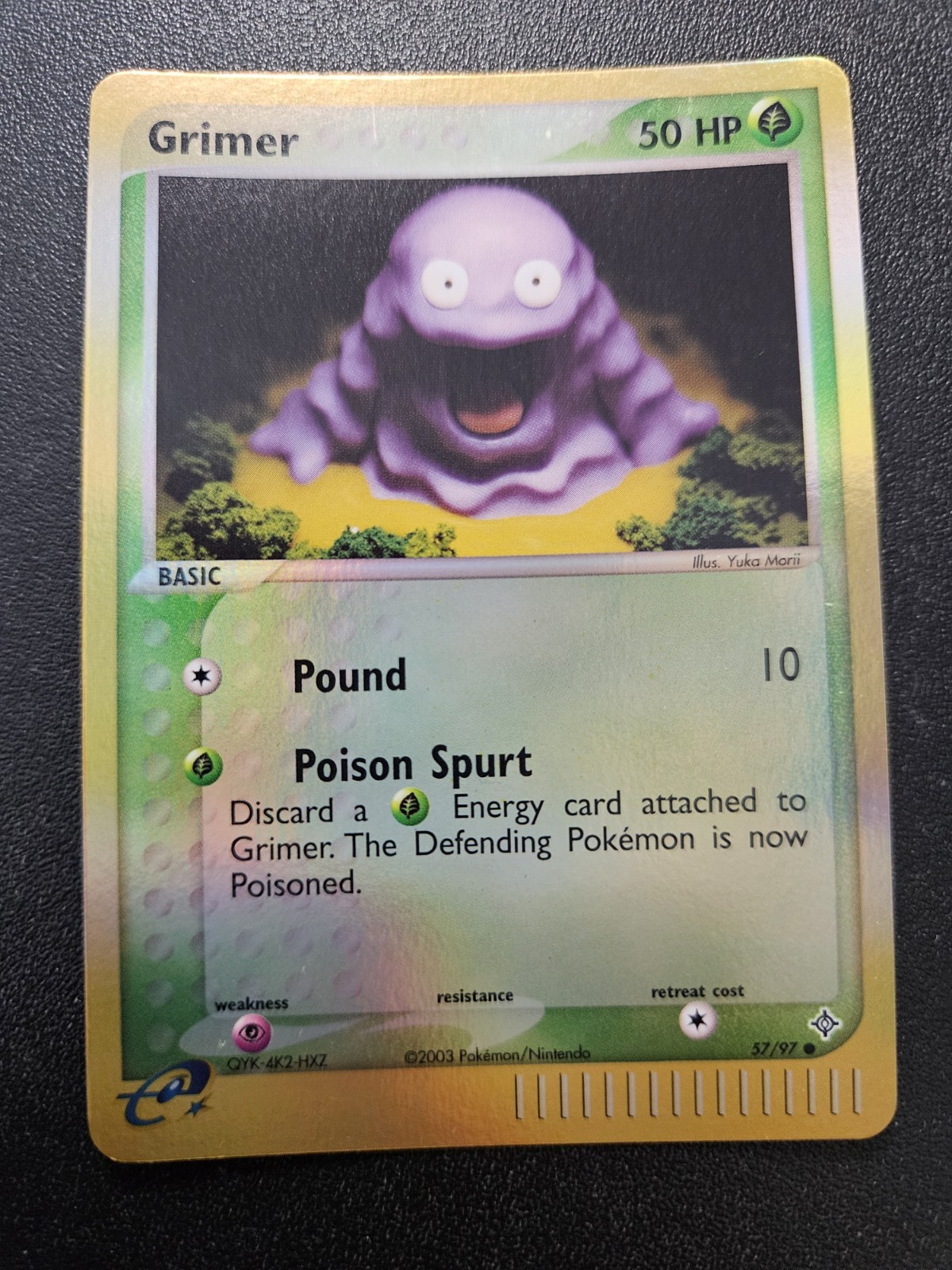 Pokemon EX Dragon Grimer Reverse Holo 57/97 EXC-NEAR MINT Yuka Morii