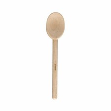 HIC Kitchen Classic Made in France Solid Beechwood Spoon, 8-Inches, Strong Lo...