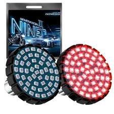 Motorcycle 1156 LED Turn Signals, Red Bright Blinker, 2" Bullet Style 1156 red