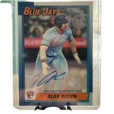 2025 Topps Baseball Update Alan Roden 1990 Auto #90AU-ARO RC Toronto Blue Jays
