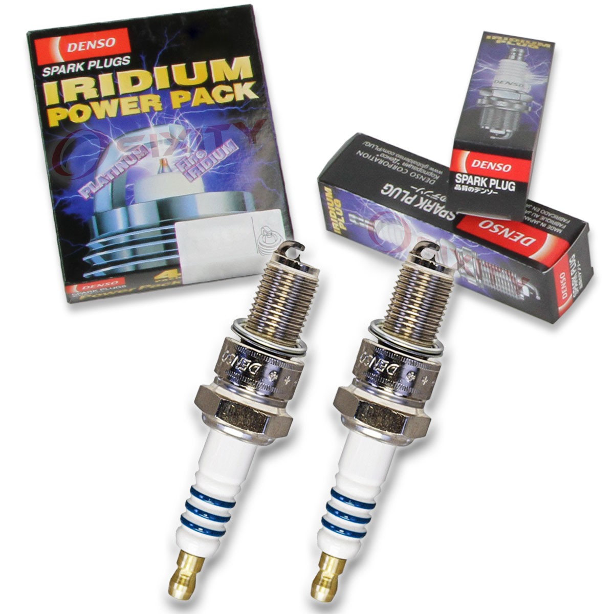 2 pc Denso Iridium Power Spark Plug for Ski-Doo Skandic 600 SUV 2008 Tune Up py