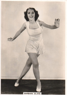 BARBARA BLANE b.a.t. MOVIE starlet PIN UP/CHEESECAKE 1938 cig card/VG