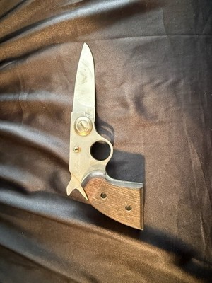 Vintage Lawman Gun Shaped Folding Knife