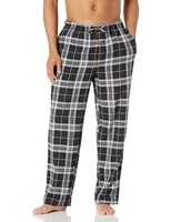 Flanell-Pyjamahose Herren Xl Schwarz Gelb Kariert Atmungsaktiv Amazon Essentials