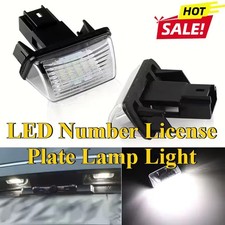 2PCS License Plate Lights for Citroen C3 C4 C5 Peugeot 206 207 307 308 407 5008