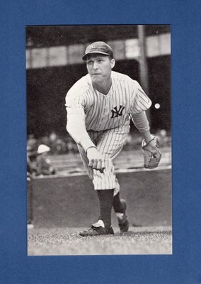 RED RUFFING, Yankees ~ Stan Martucci advertising postcard | 1973 TCMA, Ltd.
