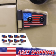 8pcs Colorful Usa Flag Door Hinge Kit Accessories For 2007-2017 Jeep Wrangler Jk 8pcs Colorful Usa Flag Door Hinge Kit Accessories For 2007-2017 Jeep Wrangler Jk