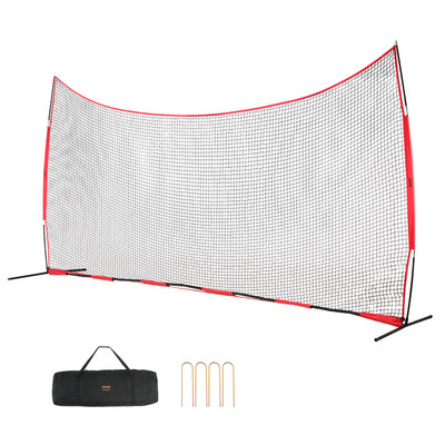 VEVOR Barricade Backstop Net Ball Sports Barrier Softball Practice Net 20x10ft