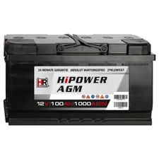 HR 100Ah HiPower AGM PKW Batterie 12V Starterbatterie 595901085