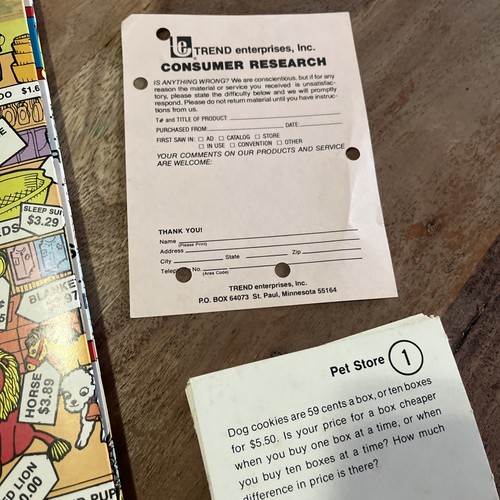 Vintage "Let's Go Shopping" Game by Trend Enterprises - 1979 98% Complete! - Picture 7 of 17