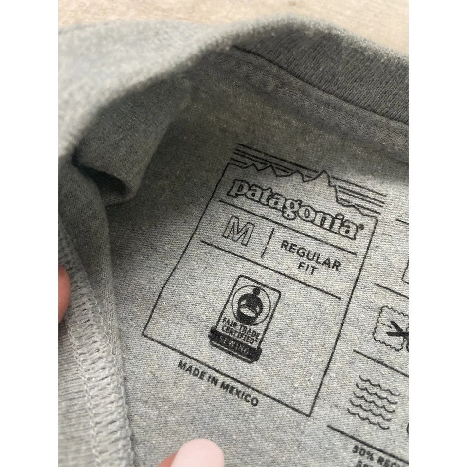 Camisa Patagonia Para Hombres Mediana M Algodón Orgánico Ajuste Regular Camiseta Ligera * Foto 2 de 4