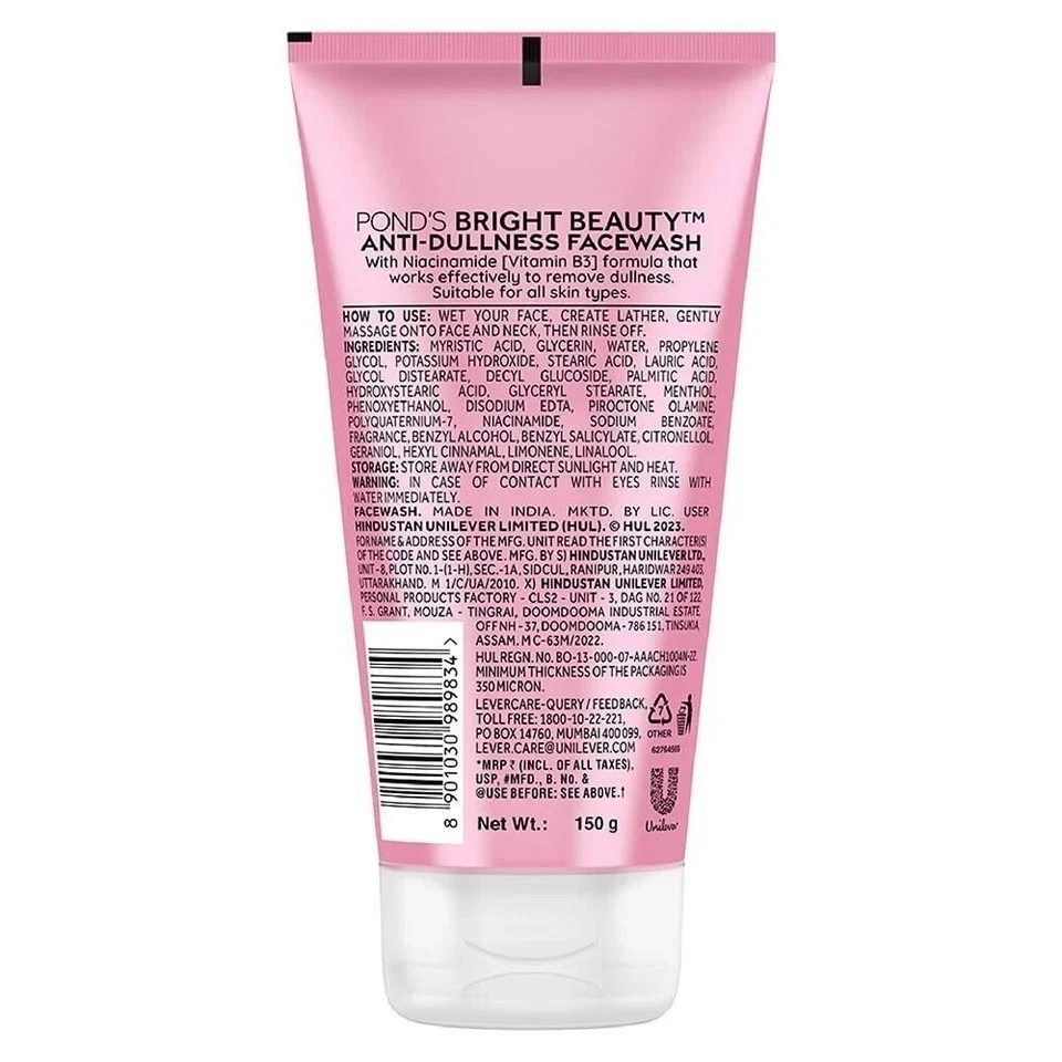Pond's,,, Bright Beauty Spot-less Glow Face Wash 150 g paquete de 1, envío gratuito Foto 2 de 4