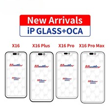 10pcs 1:1 Silimar OEM Touch Screen Glass Panel With OCA Goose for iPhone 16 15