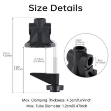 Bracket Clamp Mic Stand Table Mount Clamp for Microphone Camera Arm Stand New