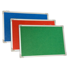 Cork Notice Board Silver Frame Fabric Pin Board Home Kitchen School Office Use