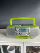 Sony CFD-V177 Lime Green CD Cassette Boombox AM/FM Mega Bass Tested Working